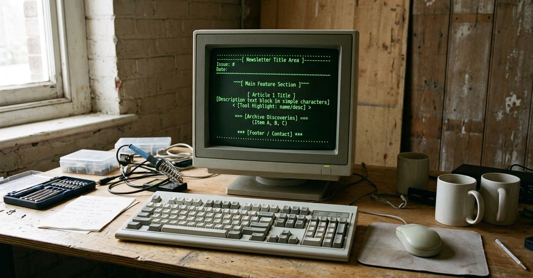 Image showing ascii newsletter anatomy