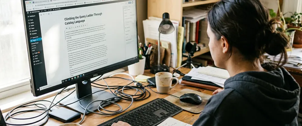 Climbing the Query Ladder Through Catalog Language